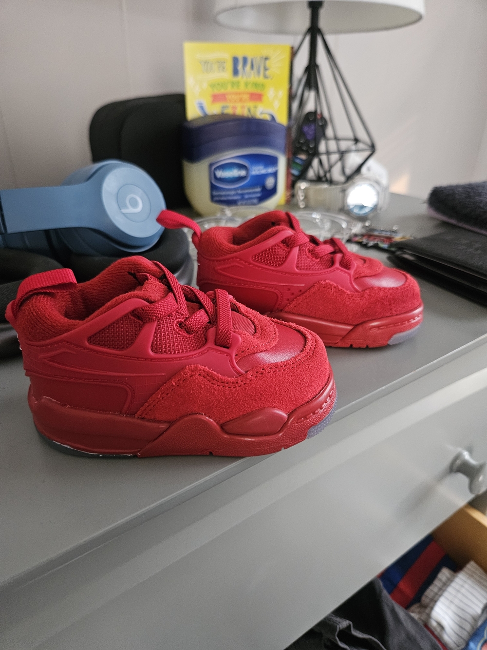 Jordan Toddler/Infant Red Low-Top Athletic Sneakers